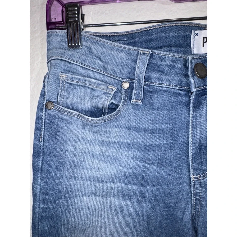 PAIGE Kylie Crop Jeans Womens 27 Blue Stretch Denim Made In USA 🇺🇸 Cropped